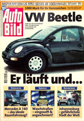 Deckblatt Auto Bild (27/1997)